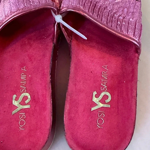 Yosi Samra Miss Ariel Slide in Pink Metallic Size 3 - Picture 4 of 5